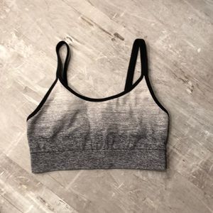 Black gray and white Victoria’s Secret sports bra